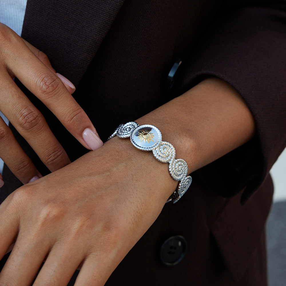 Sunburst Spiral Cuff Bracelet – bracelet