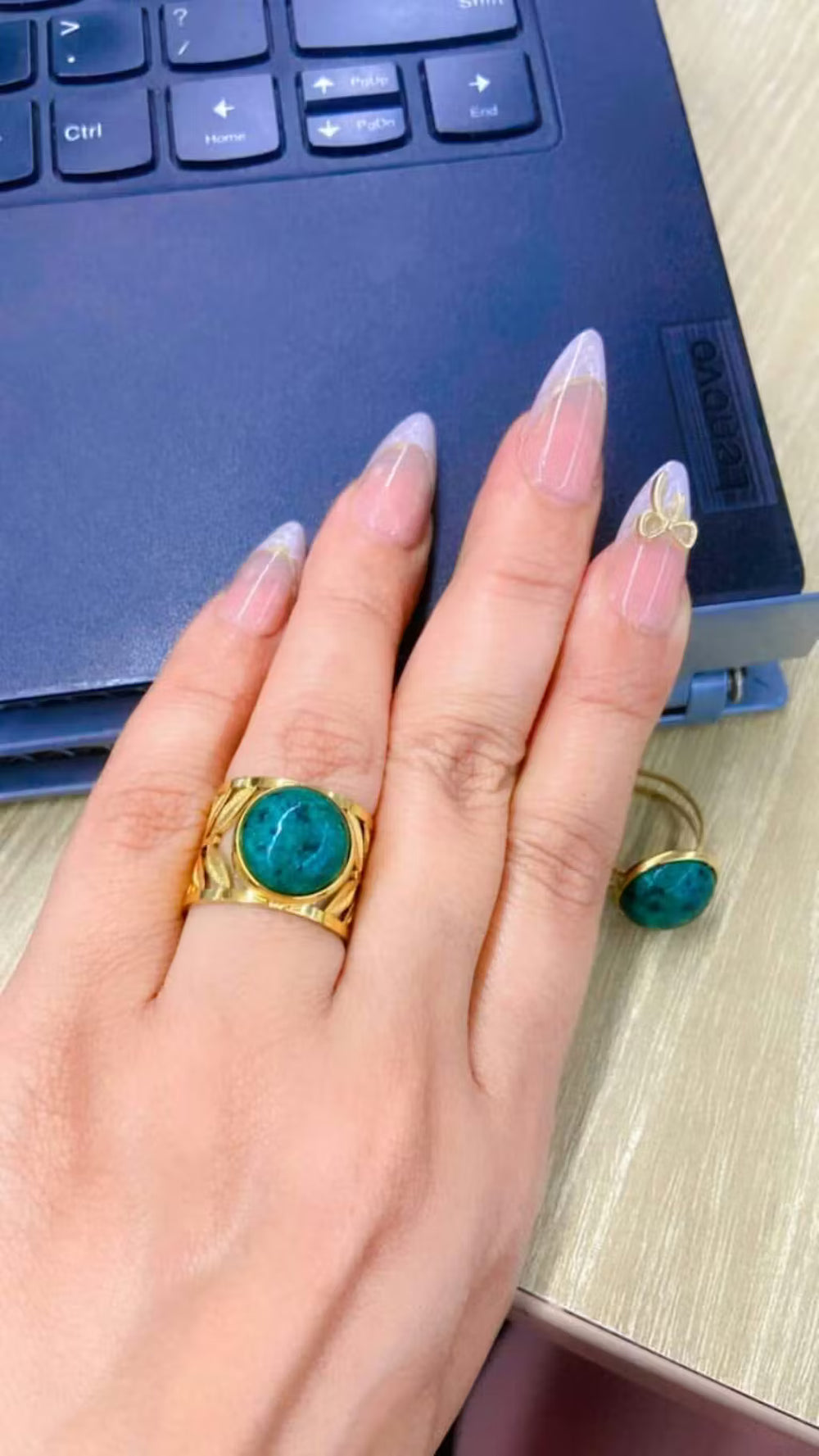 Emerald Crown Ring