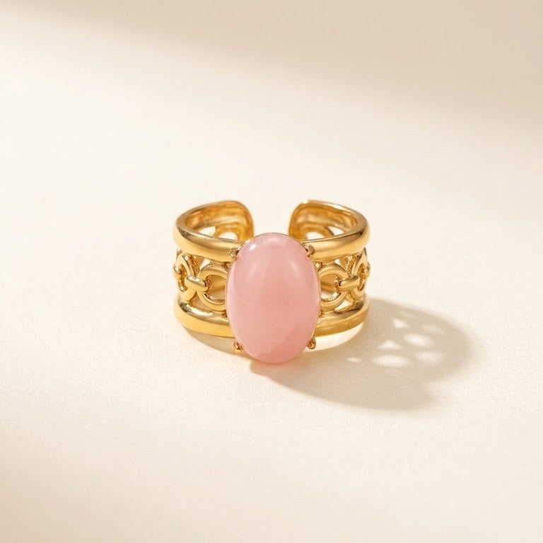 Halo Ring – adjustable gold ring