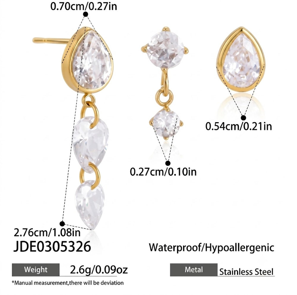 This includes 3 earrings for one ear only. It is not a pair.