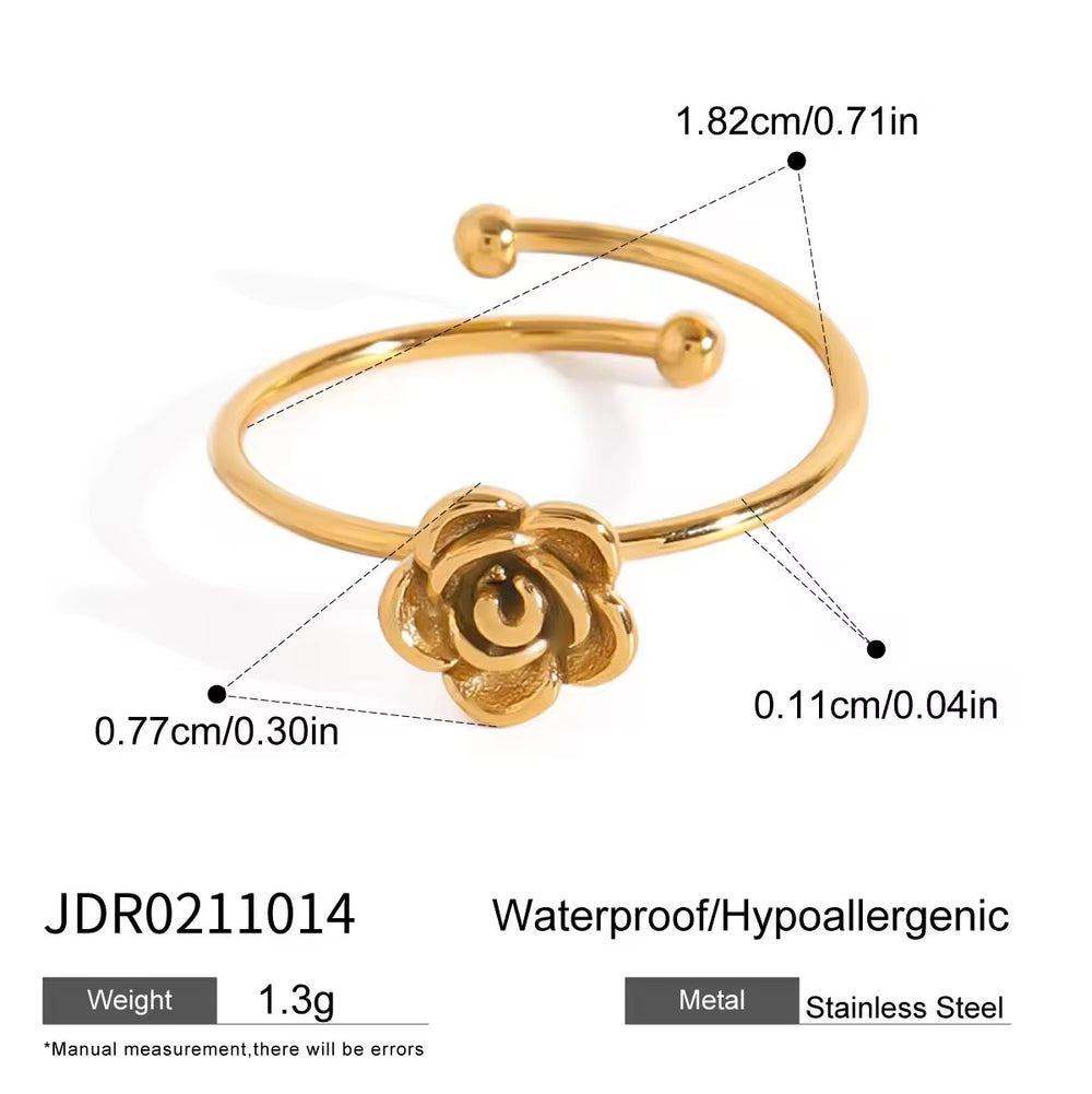 Rosie Ring – adjustable gold ring