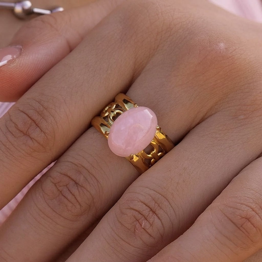 Halo Ring – adjustable gold ring