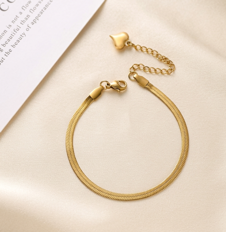 Serpentine Anklet – gold snake-design anklet