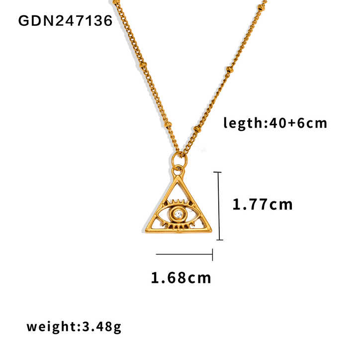 Eye of Clarity Necklace – gold necklace