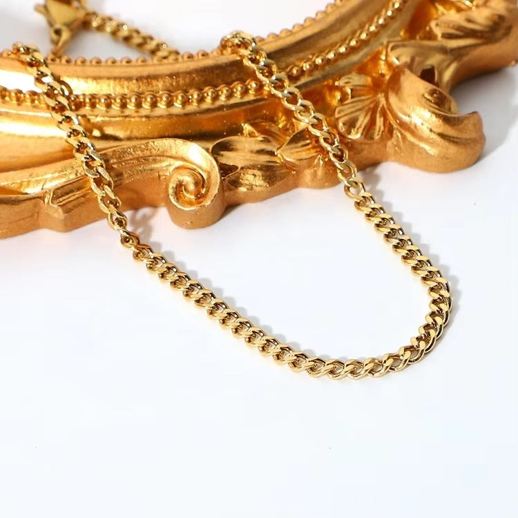 Golden Curve Anklet – gold anklet
