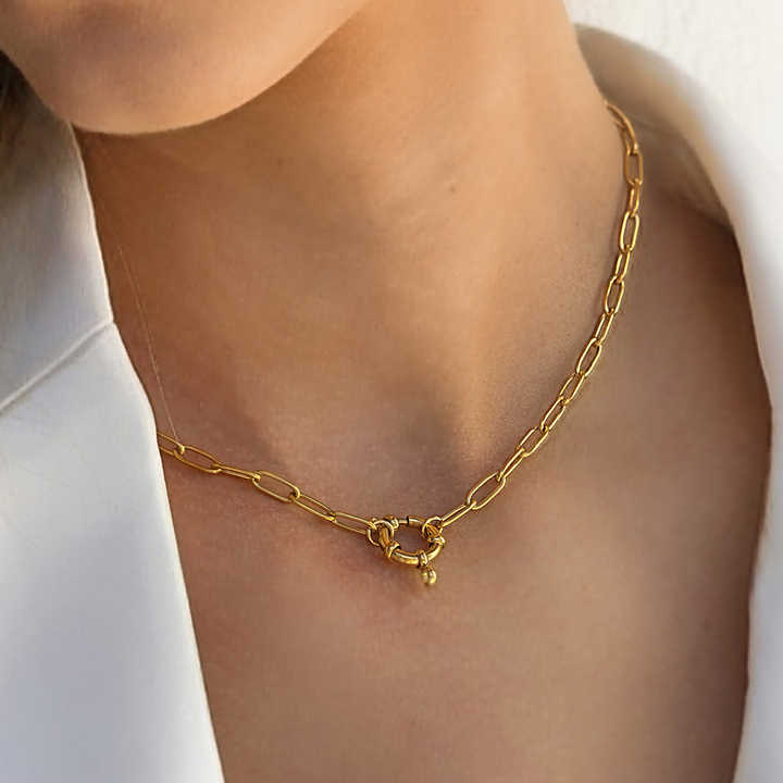 Minimal Knot Charm Necklace