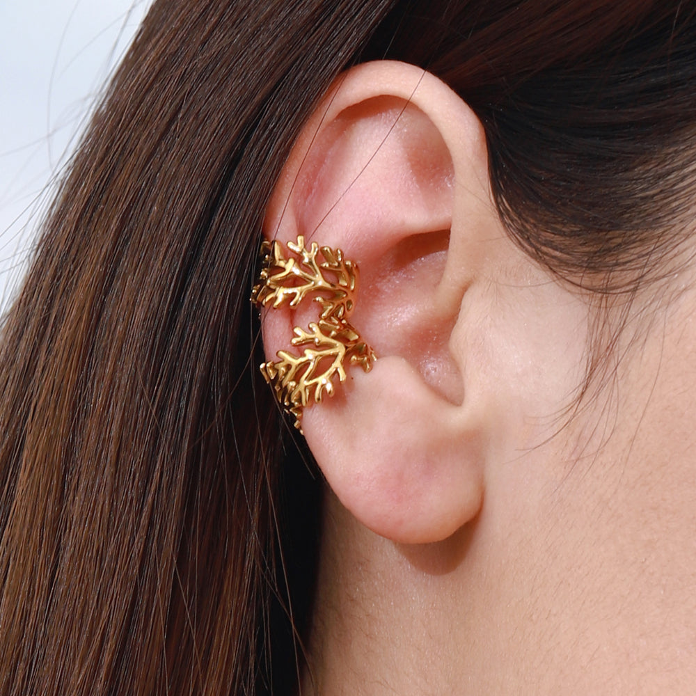 WildTwig – gold ear cuffs