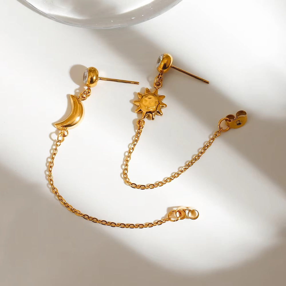 Solar Drift Earrings – gold earrings