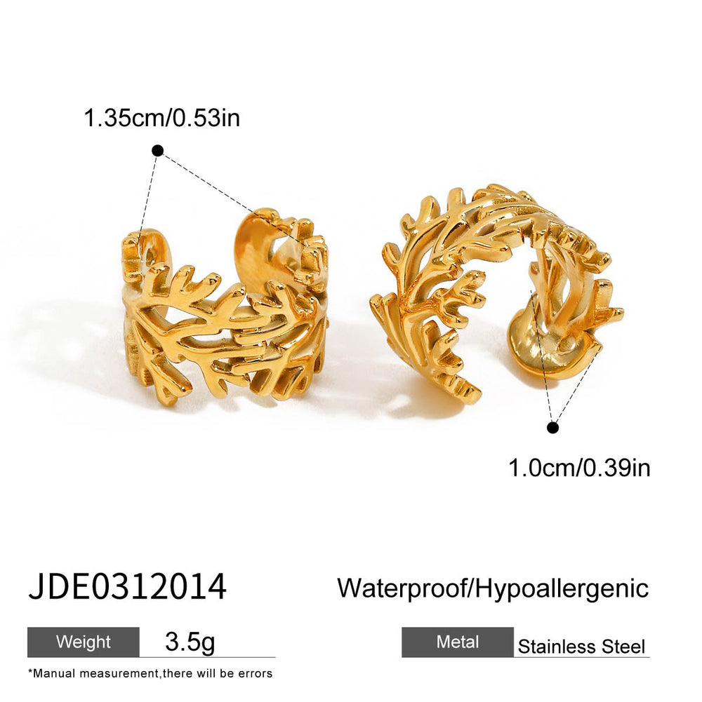 WildTwig – gold ear cuffs