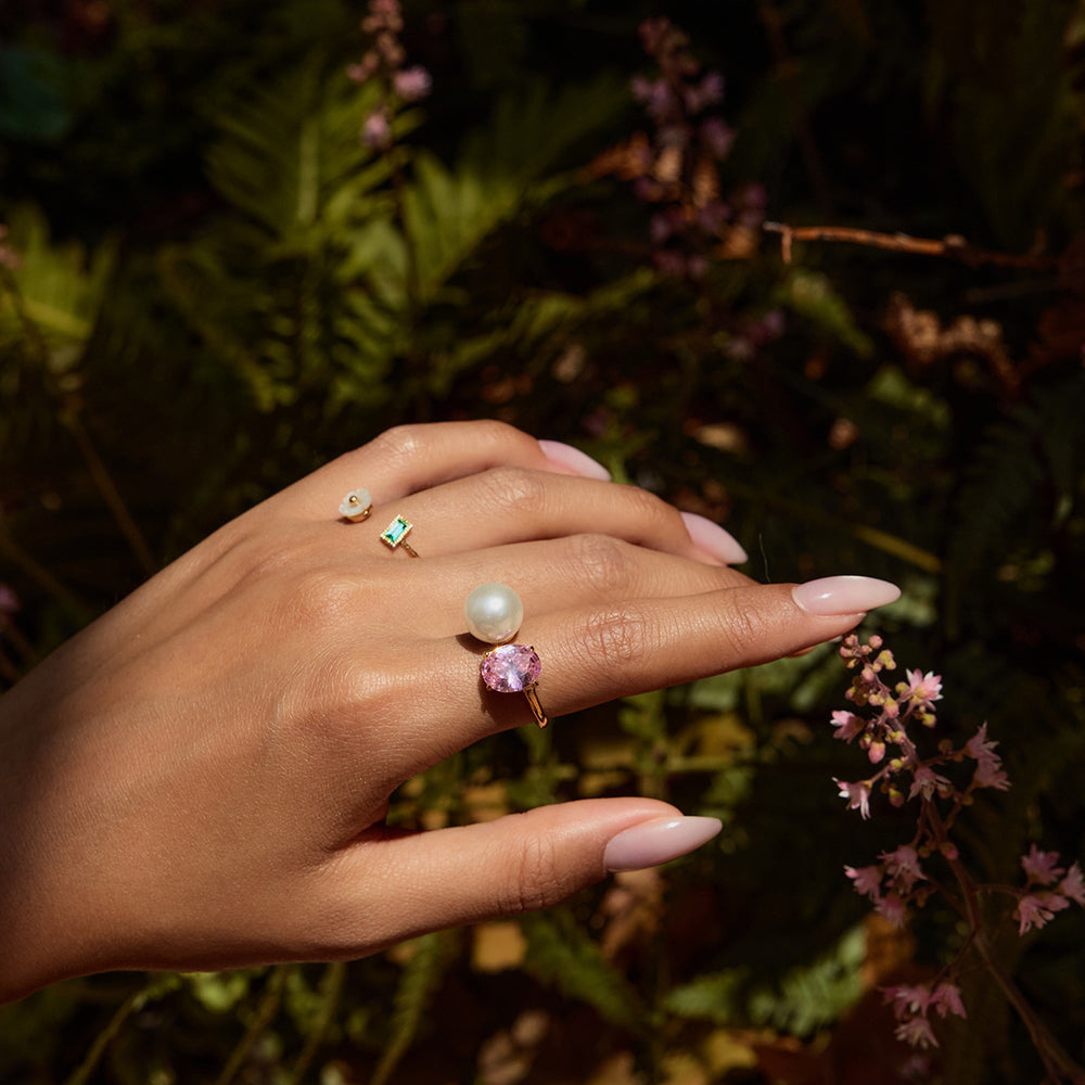Garden Drop=Pink Crystal