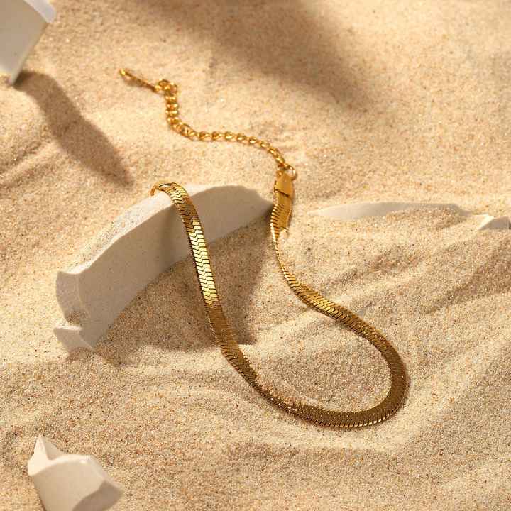 Gold snake chain Bracelet – gold bracelet