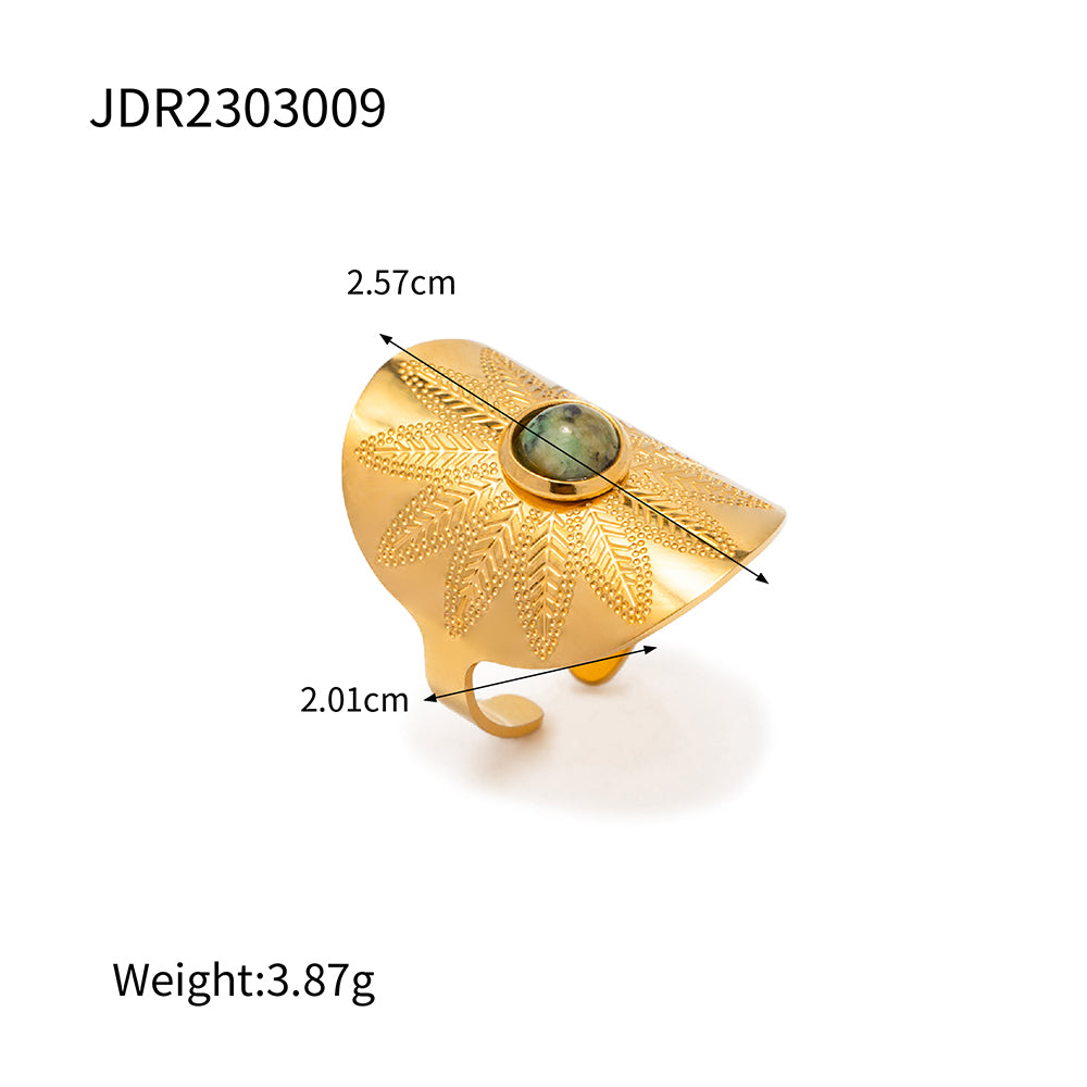 Heirloom Bloom Ring – adjustable gold ring
