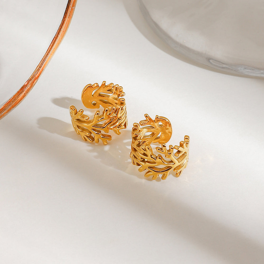WildTwig – gold ear cuffs