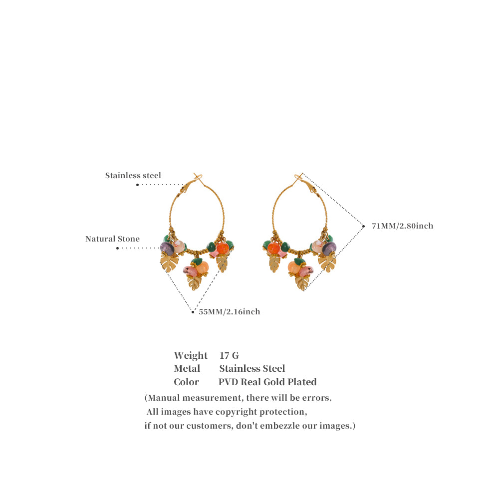 Jungle Jingle Hoops – gold hoop earrings