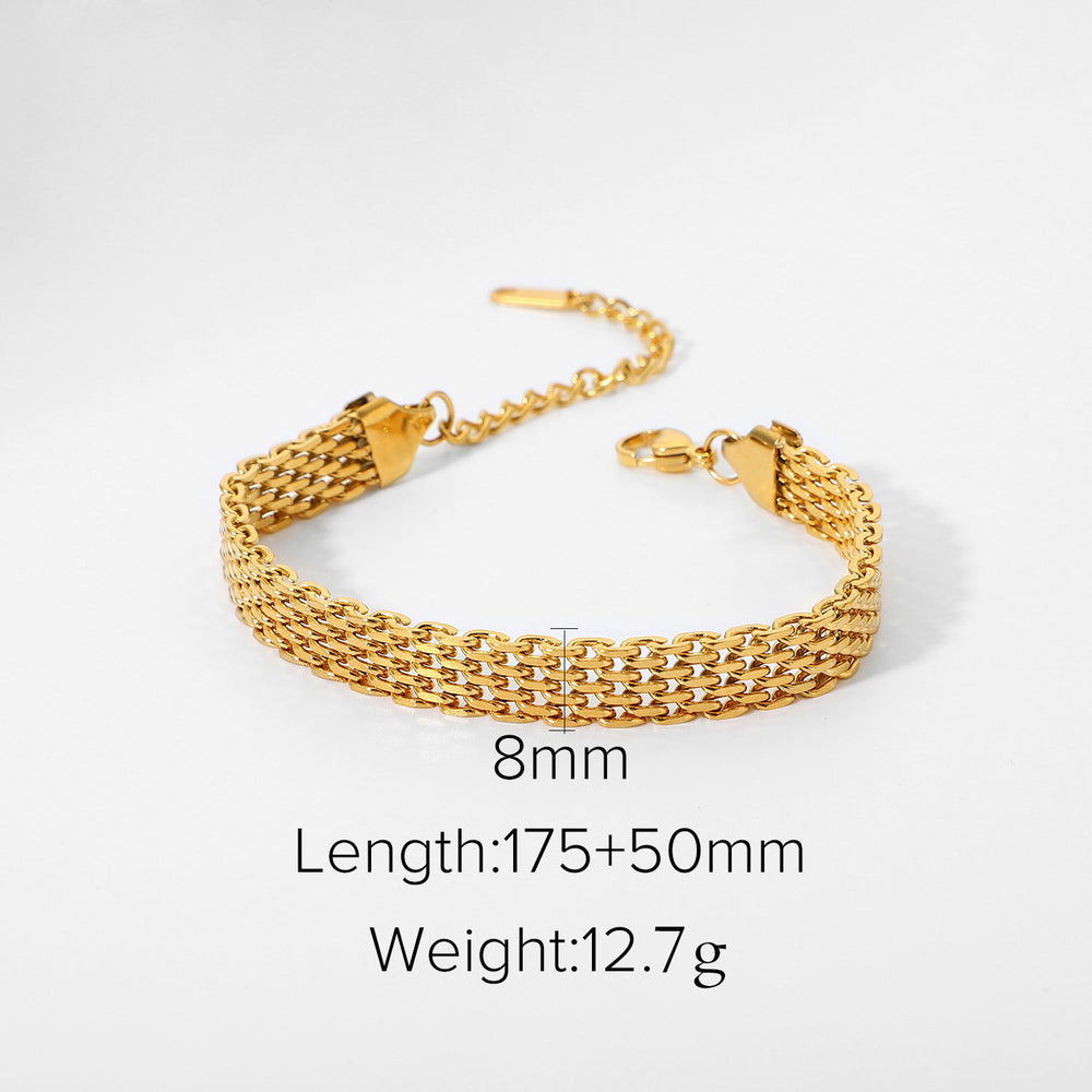 Link Up Bracelet – adjustable gold bracelet