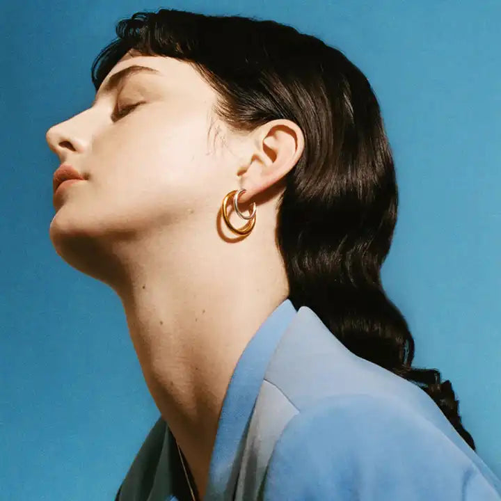 Dual Harmony Hoops – hoop earrings