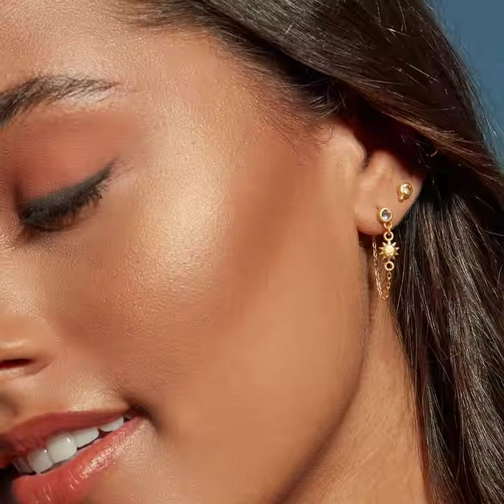 Solar Drift Earrings – gold earrings