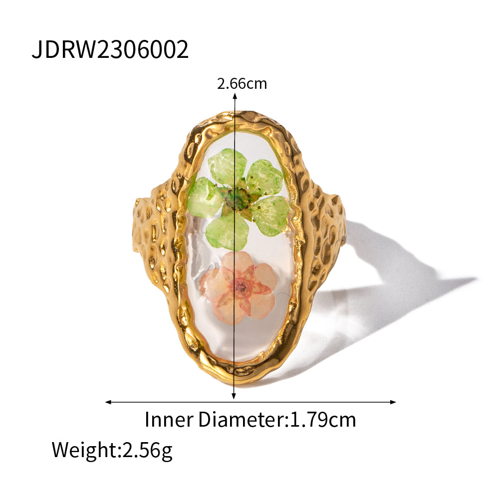 Bloom Babe Ring – adjustable gold ring