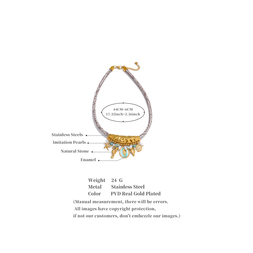 Ocean Parade Choker – gold choker necklace