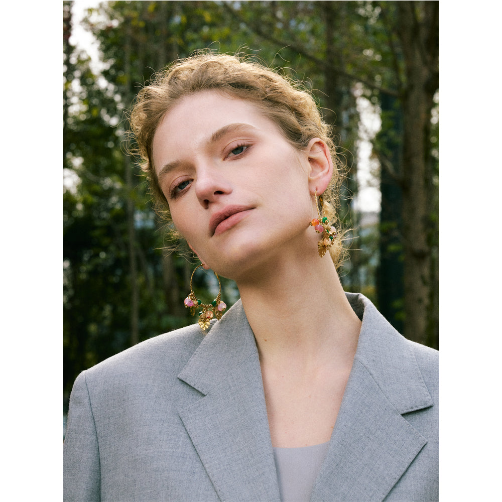 Jungle Jingle Hoops – gold hoop earrings