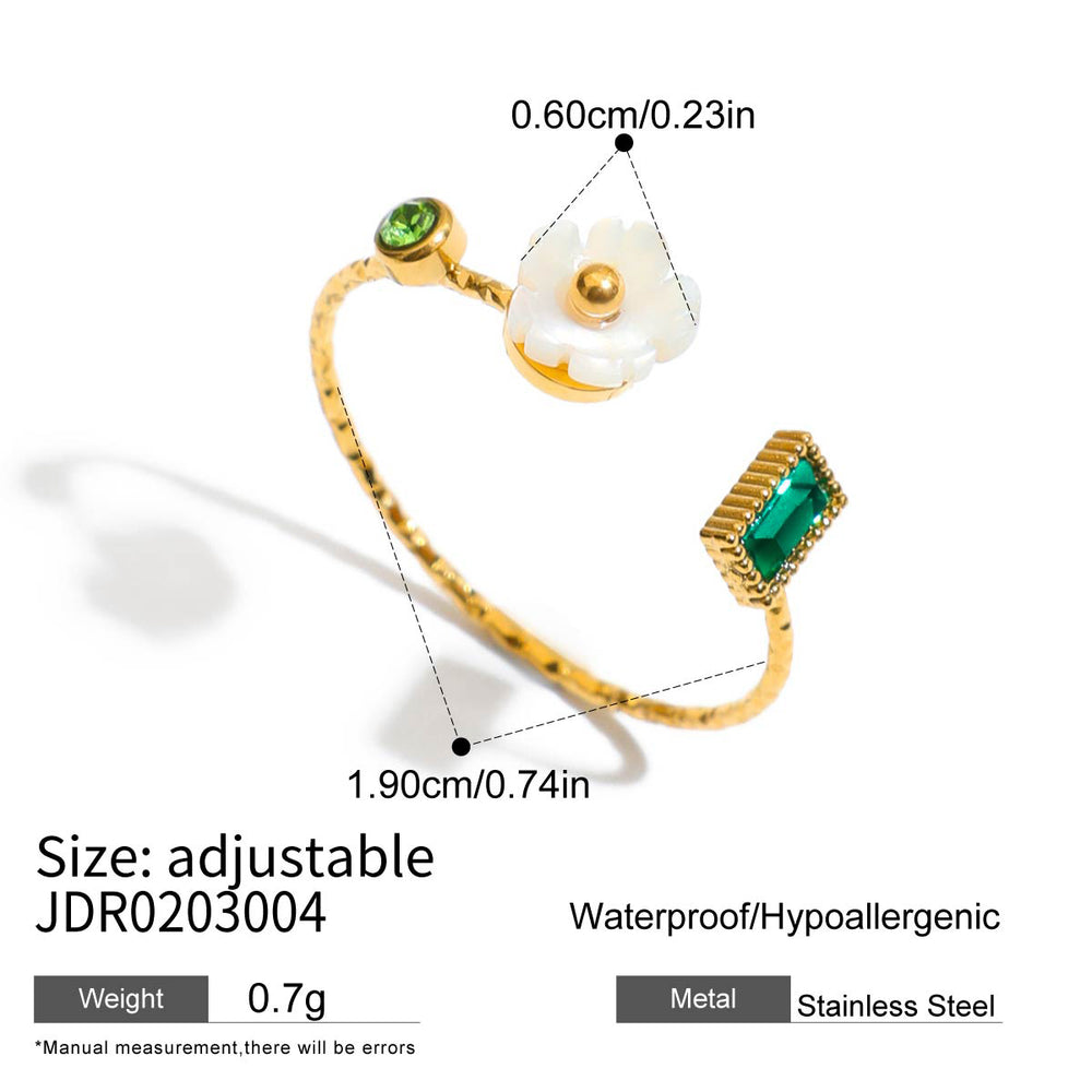 Charm Meadow Ring – adjustable gold ring