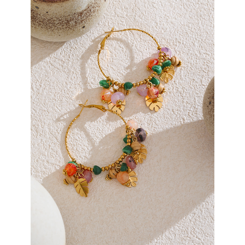 Jungle Jingle Hoops – gold hoop earrings
