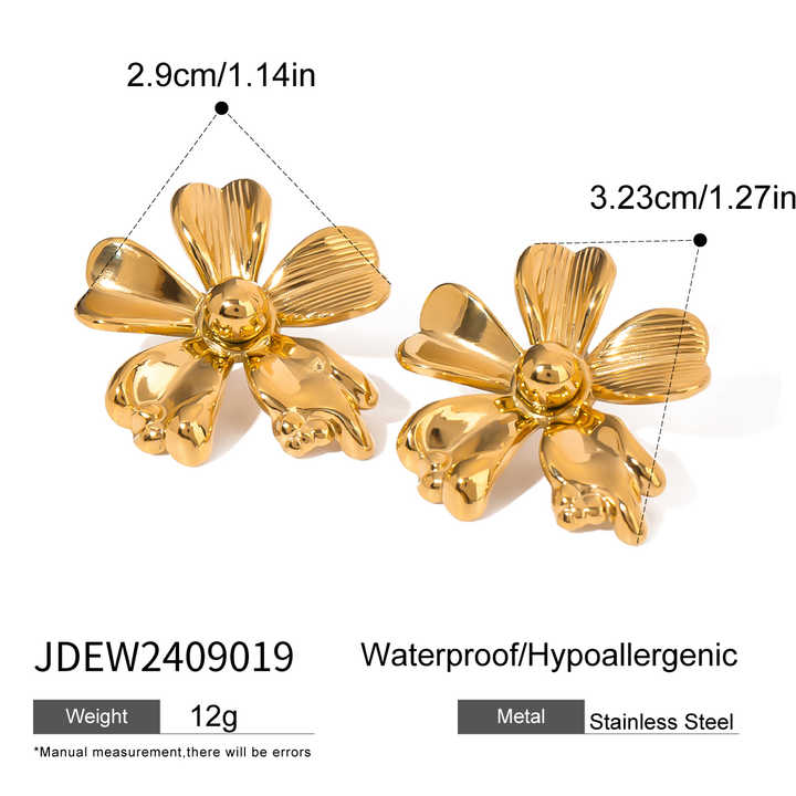 Golden Blossom Earrings – earrings