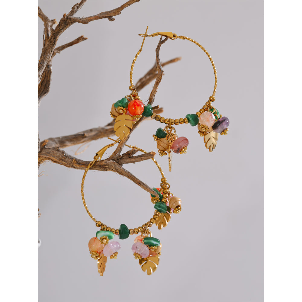 Jungle Jingle Hoops – gold hoop earrings