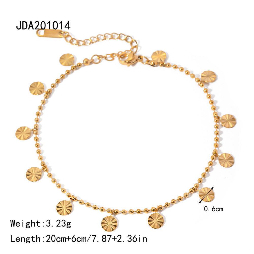 Sun Drop Anklet – adjustable gold anklet