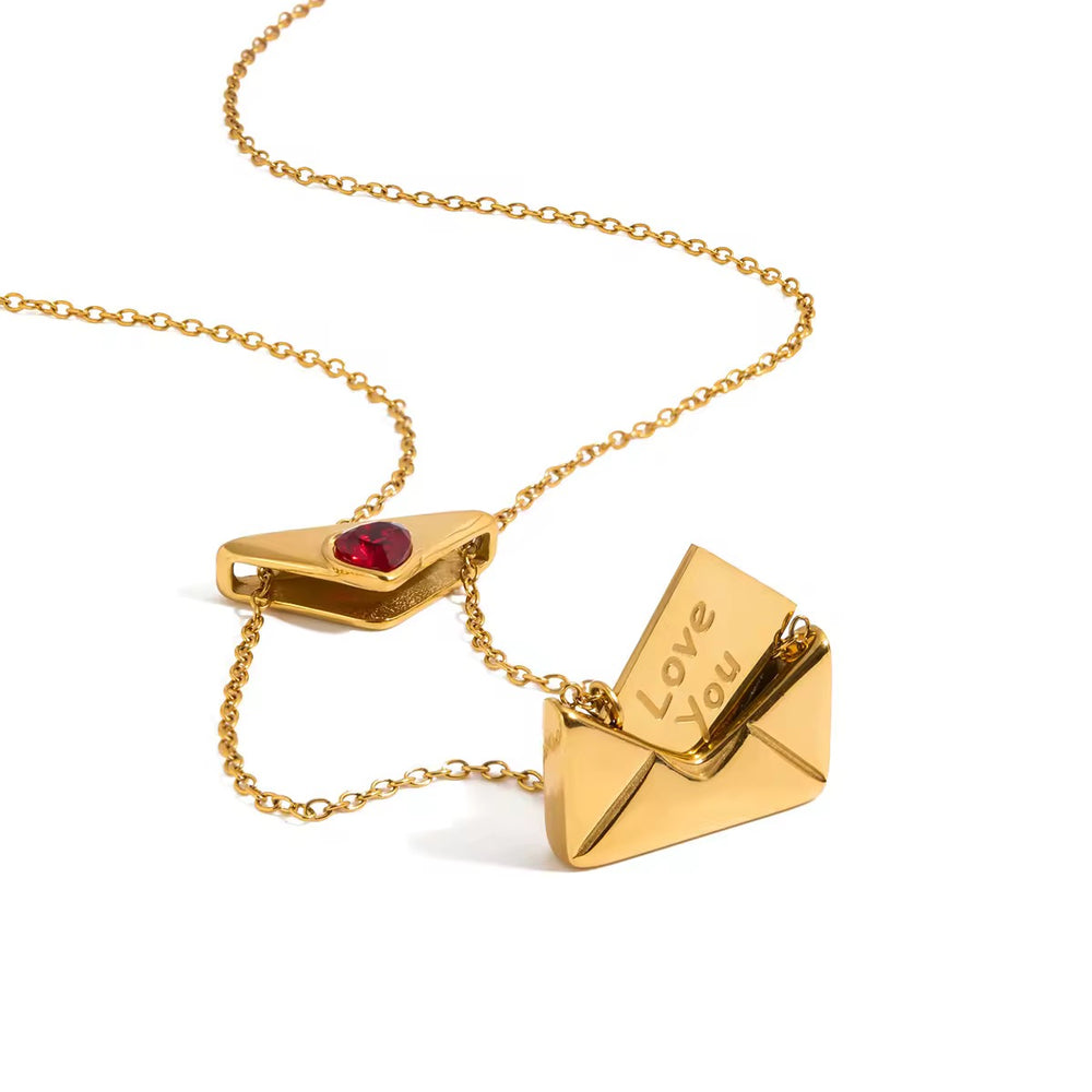 Secret Love Letter Necklace – gold necklace