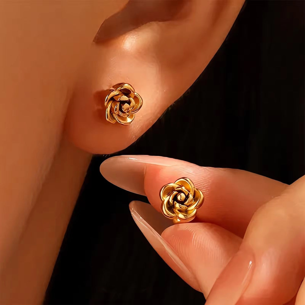 Rosie Stud Earrings – gold stud earrings