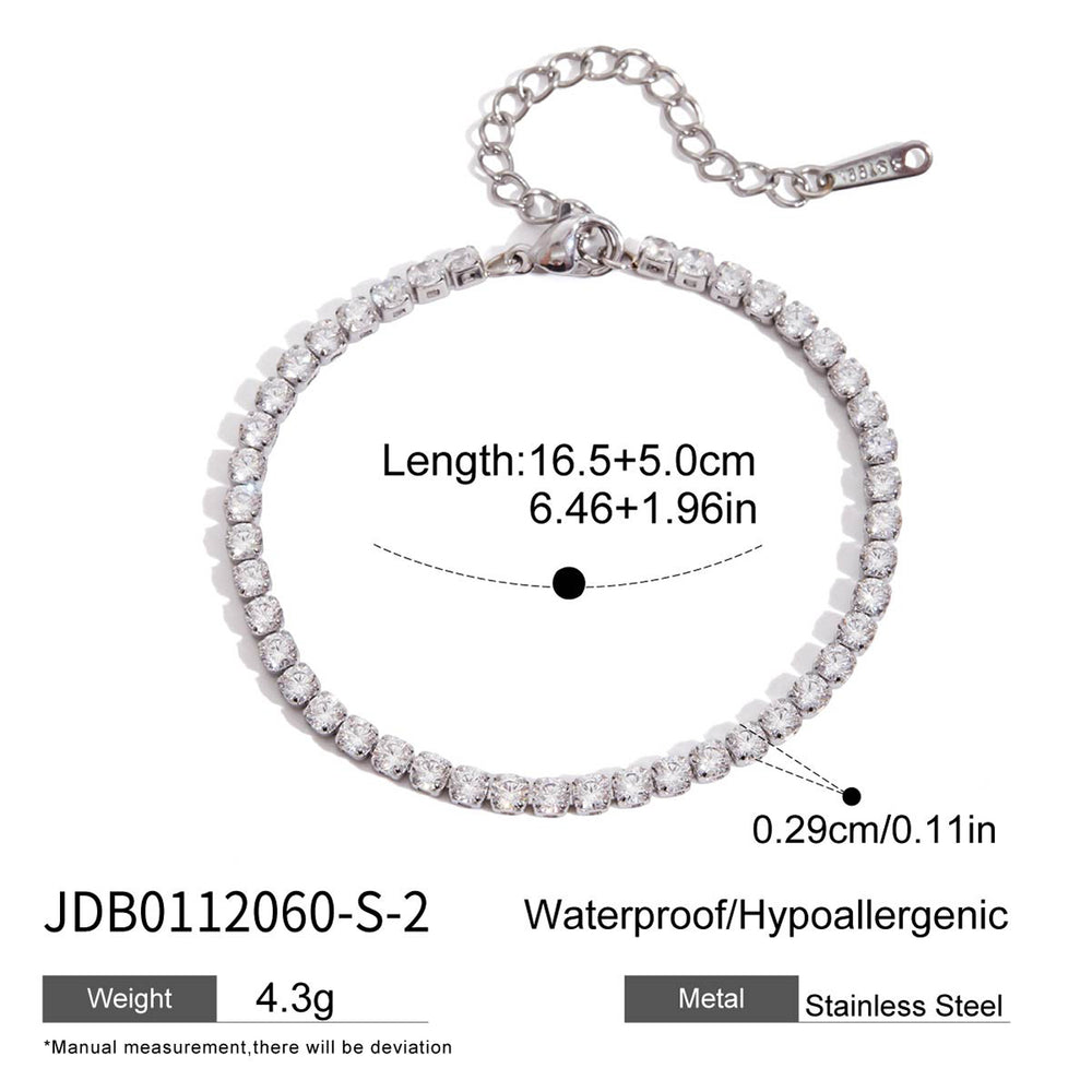 Icy Tennis Link – adjustable bracelet