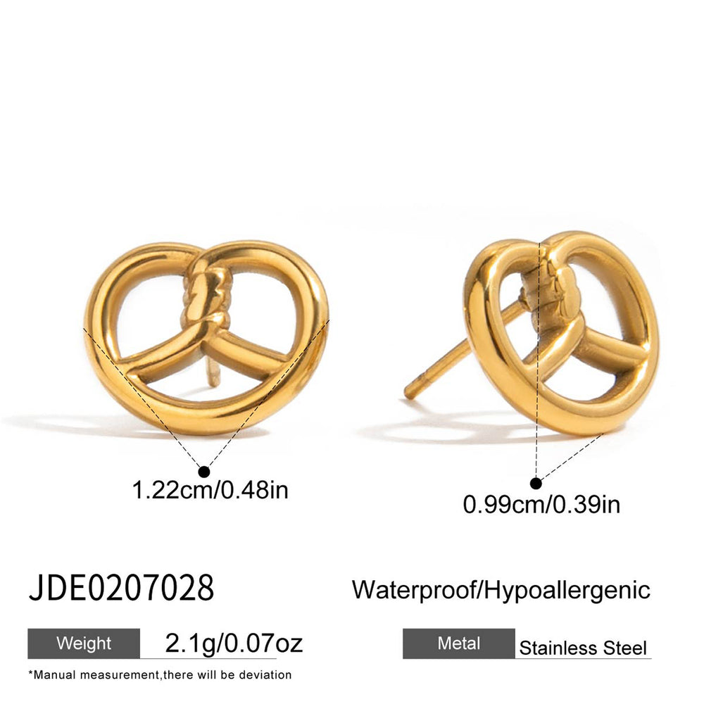Twisted Knot Studs – gold stud earrings