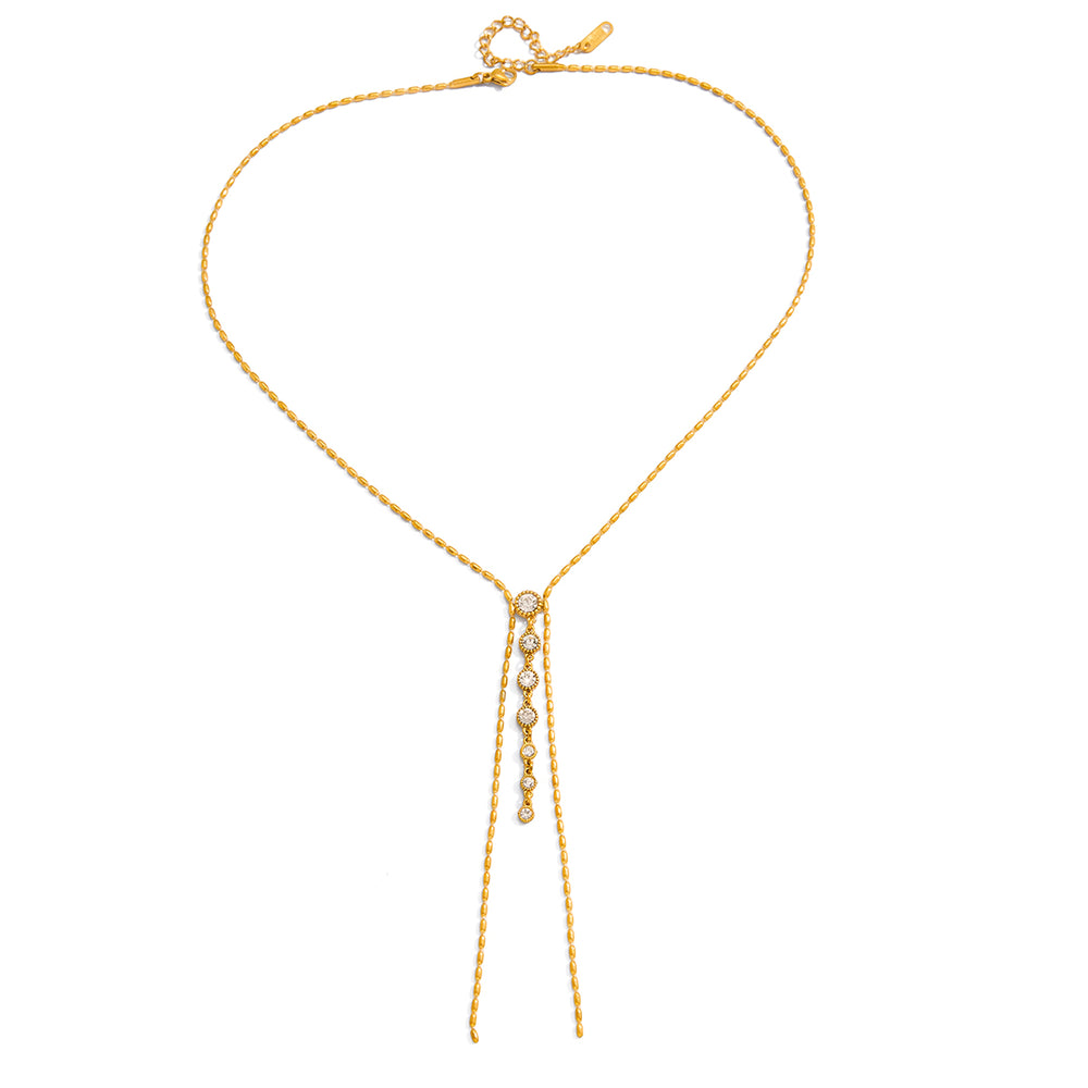 Starlace Drop Necklace – gold necklace