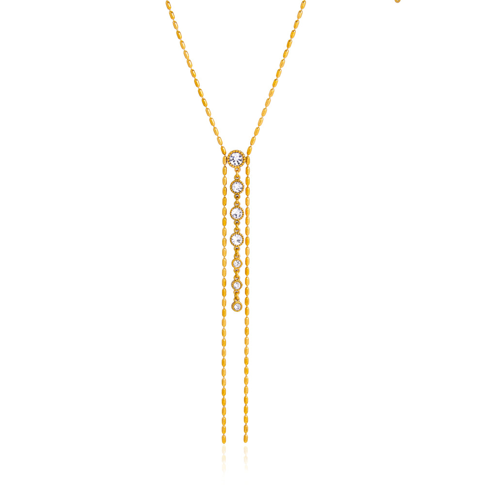 Starlace Drop Necklace – gold necklace