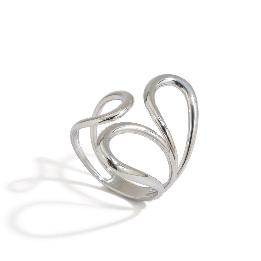 Liquid Silver Ring – adjustable ring