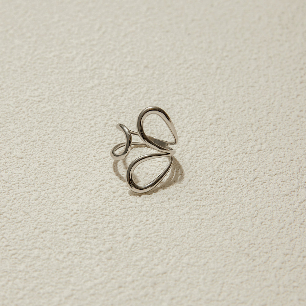 Liquid Silver Ring – adjustable ring