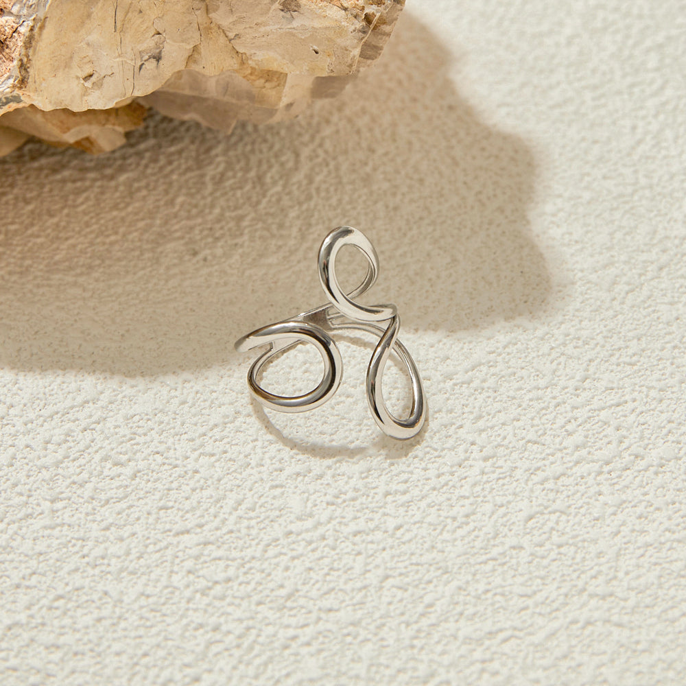 Liquid Silver Ring – adjustable ring