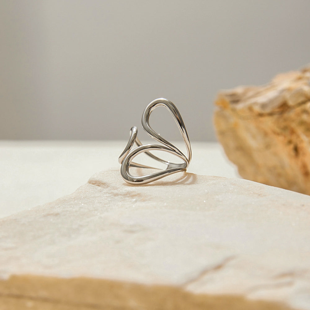 Liquid Silver Ring – adjustable ring