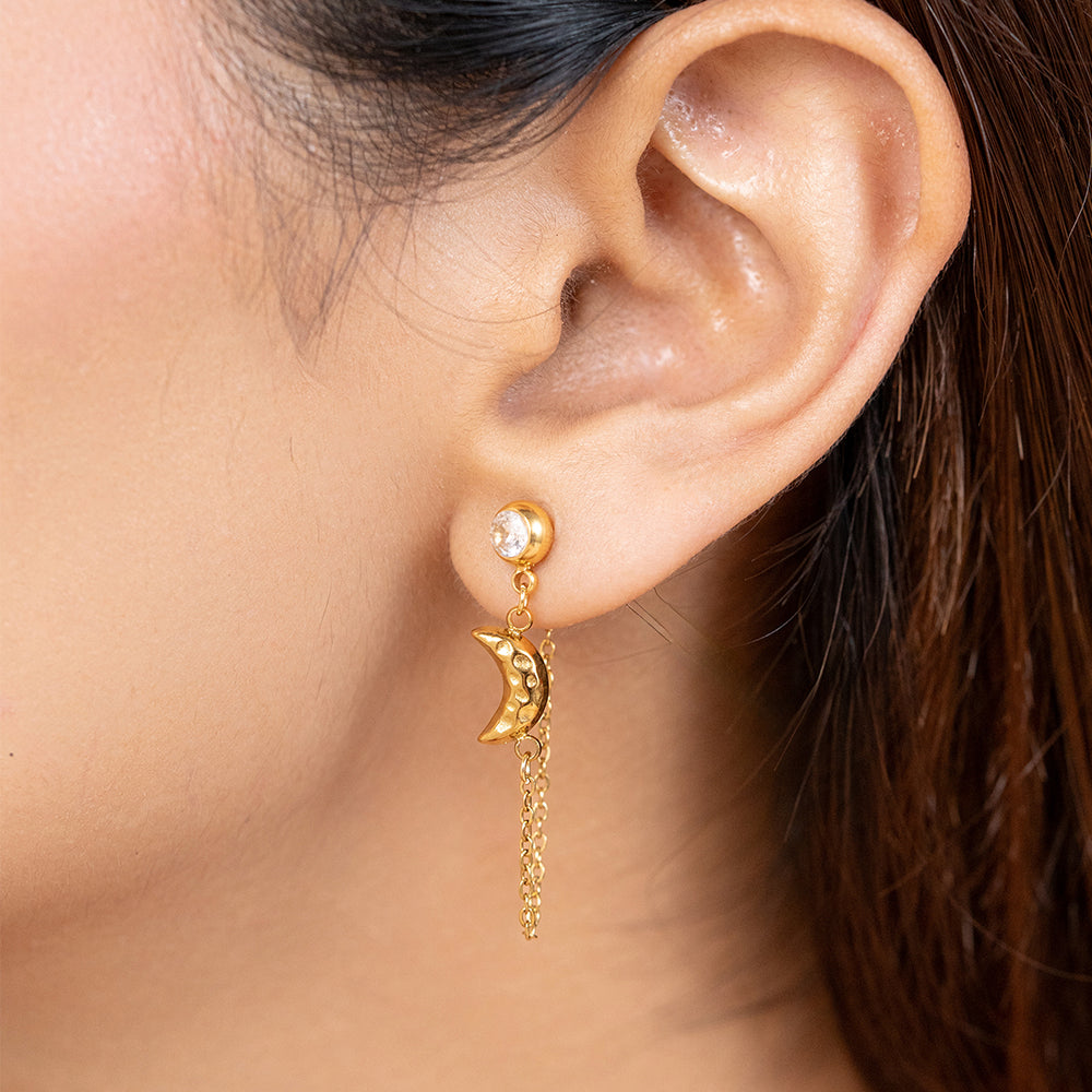Solar Drift Earrings – gold earrings
