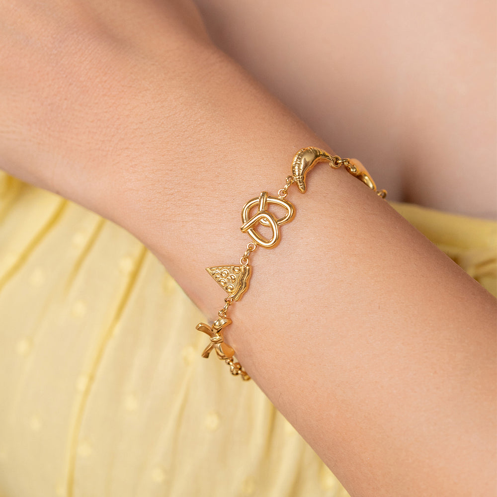 Snack Attack Bracelet – gold bracelet