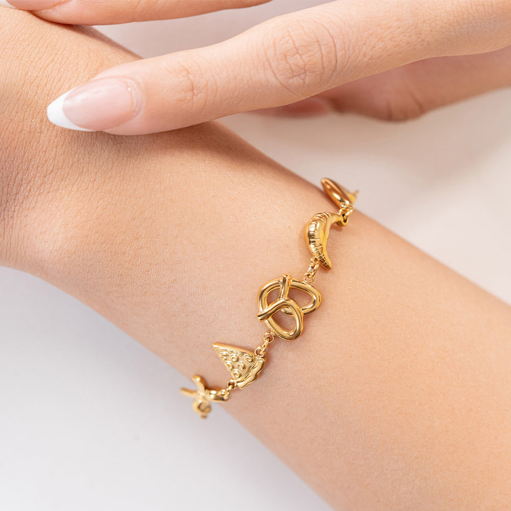 Snack Attack Bracelet – gold bracelet