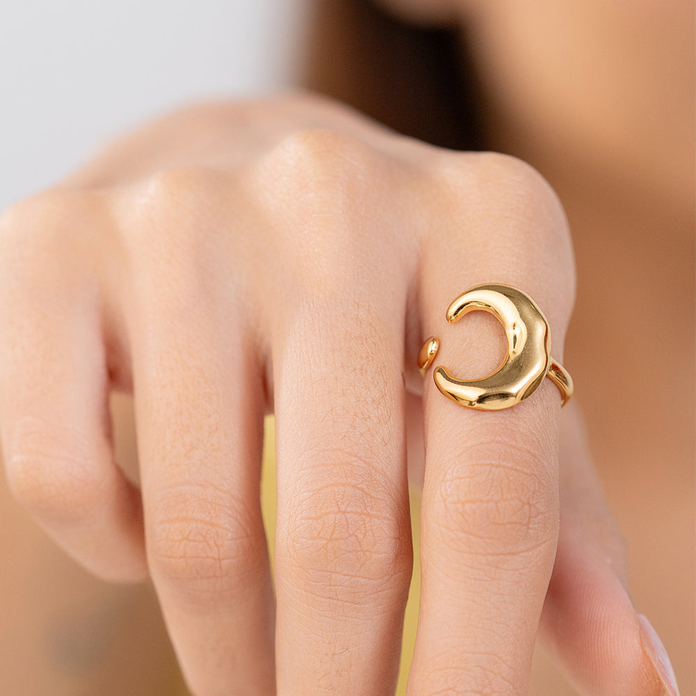 Cosmic Mood Rings – adjustable gold rings