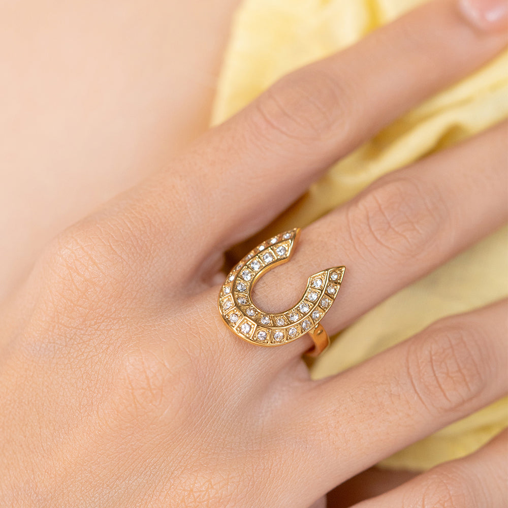 Lucky Charm Rings – adjustable gold rings