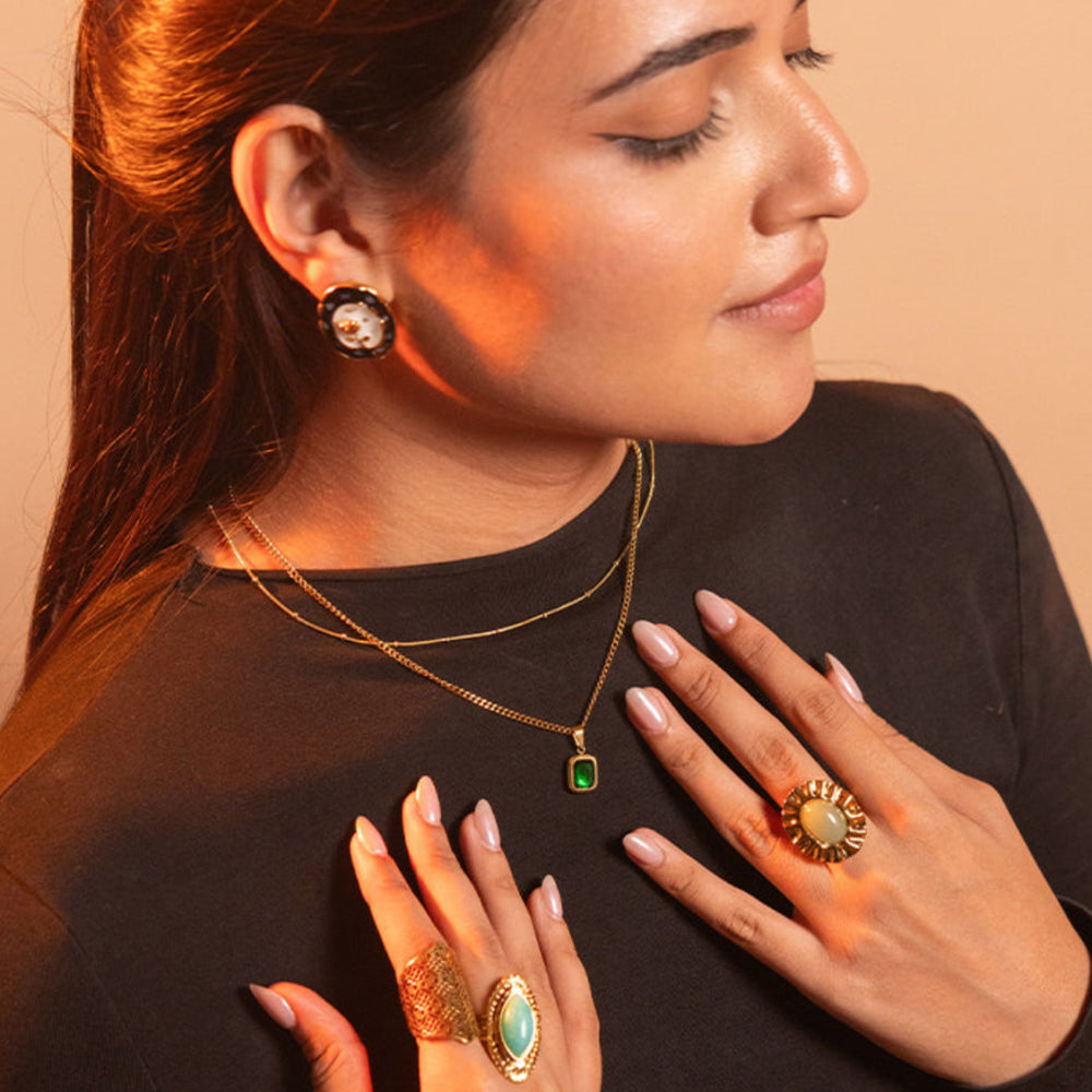 Emerald Layered Necklace