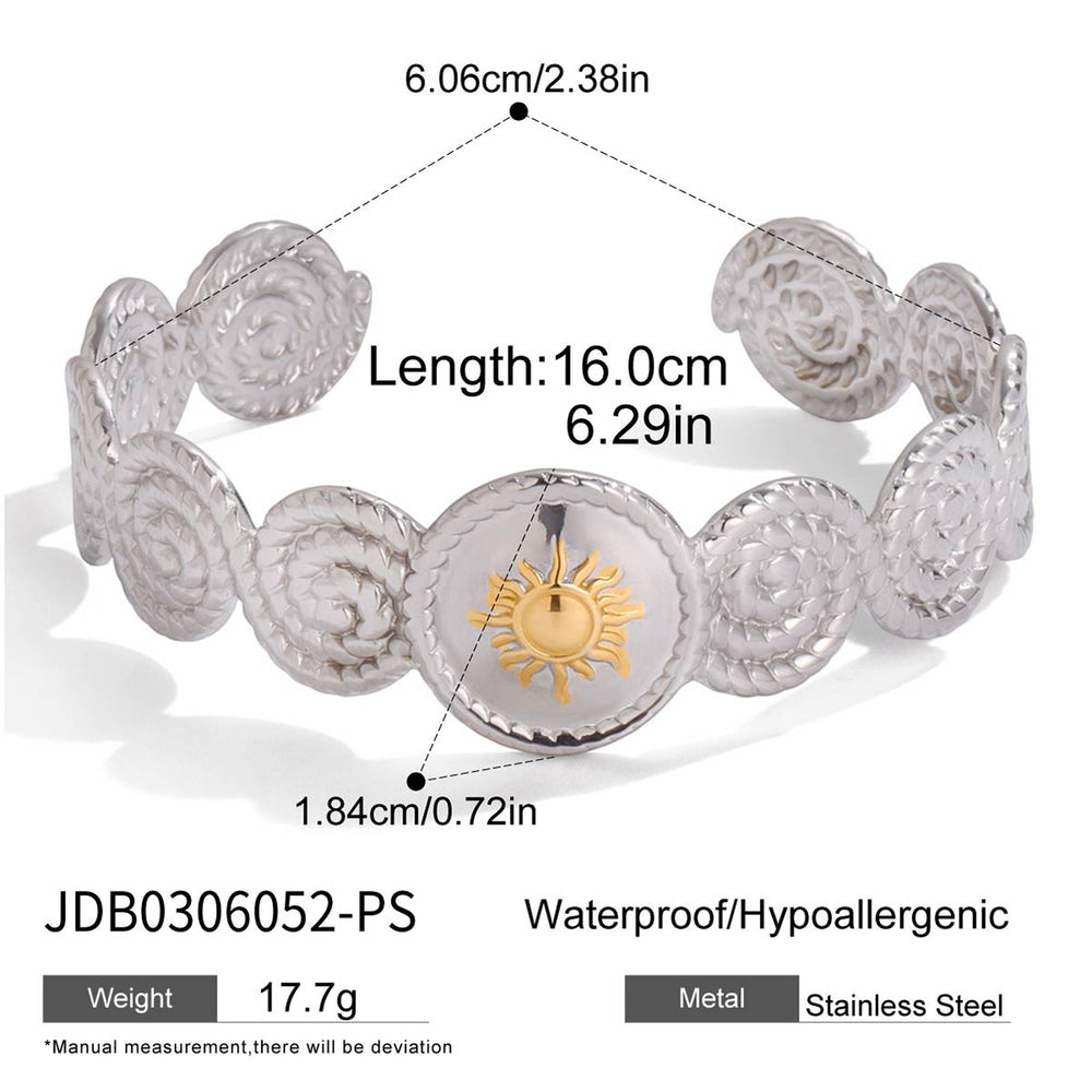 Sunburst Spiral Cuff Bracelet – bracelet