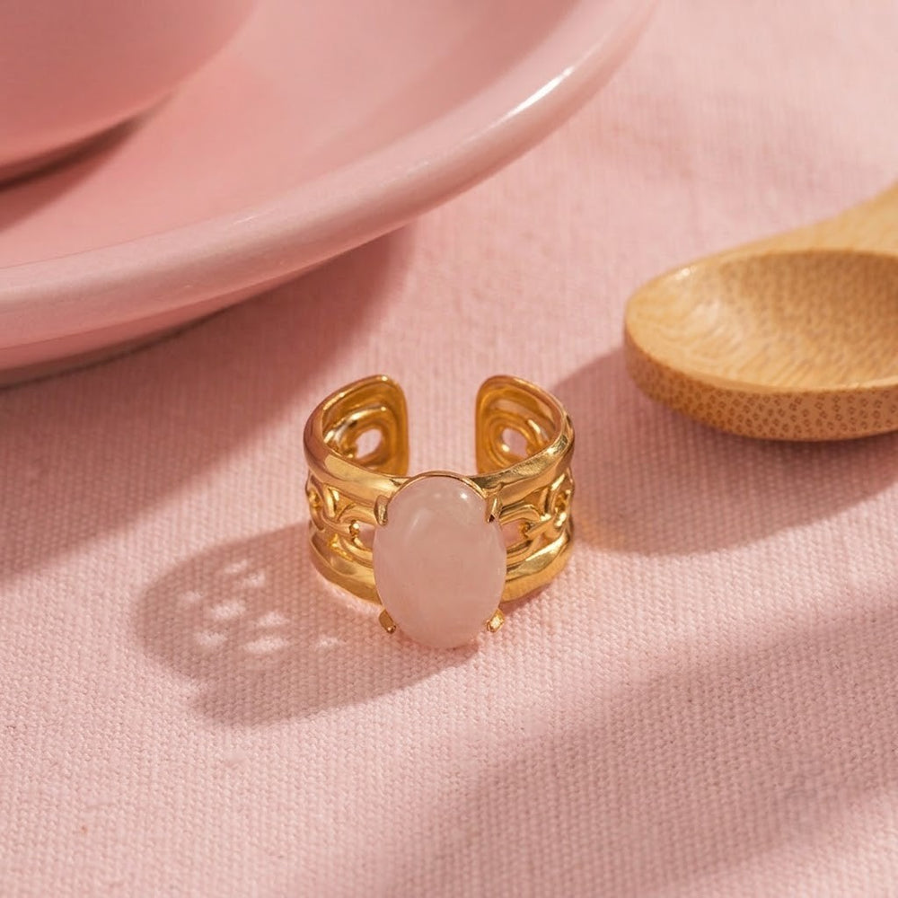 Halo Ring – adjustable gold ring
