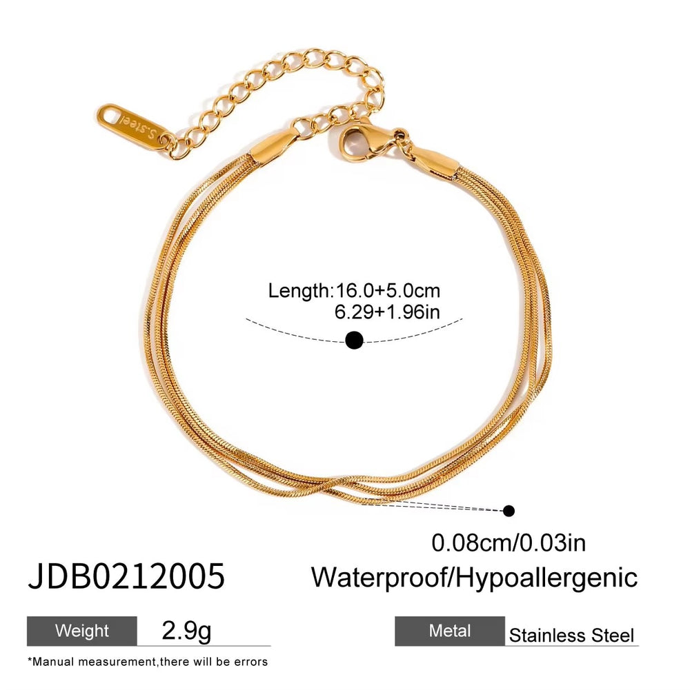 Golden Flow Bracelet – adjustable gold bracelet