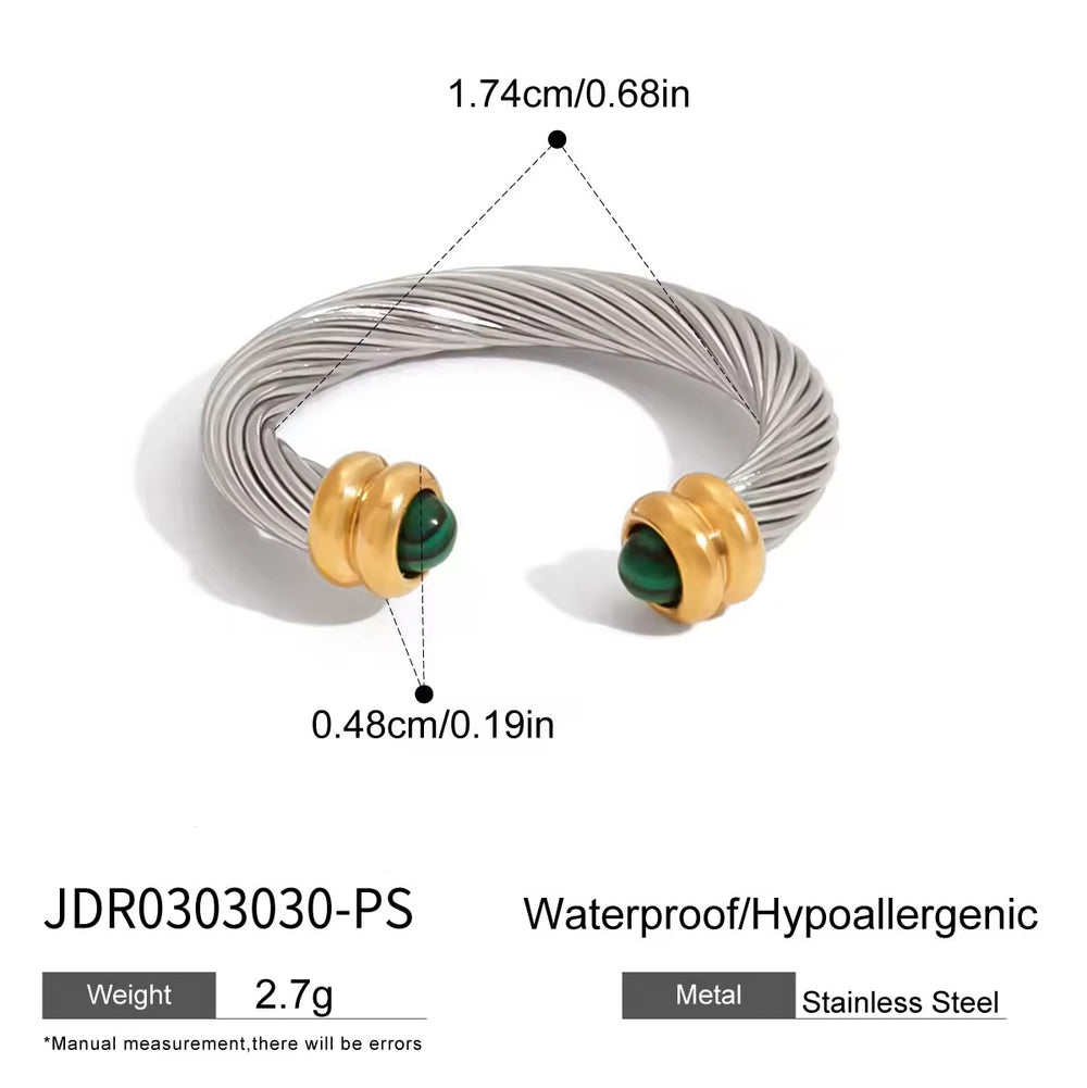 Cable Ring – ring with enamel detail