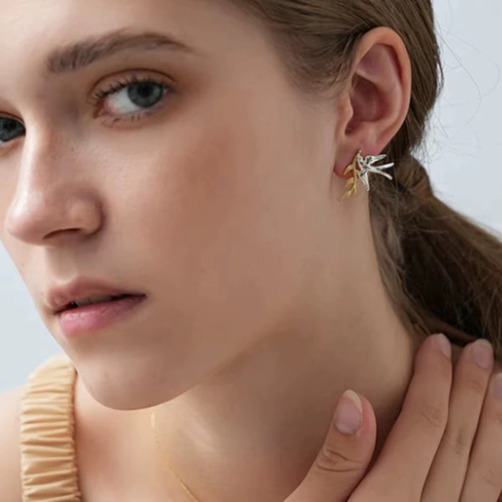 Bird & Branch Stud Earrings – stud earrings
